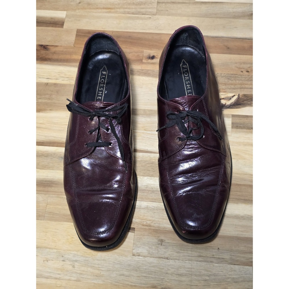 Florsheim Men's "The Florsheim Shoe" Burgundy Derby Shoes Sz 9D #33617